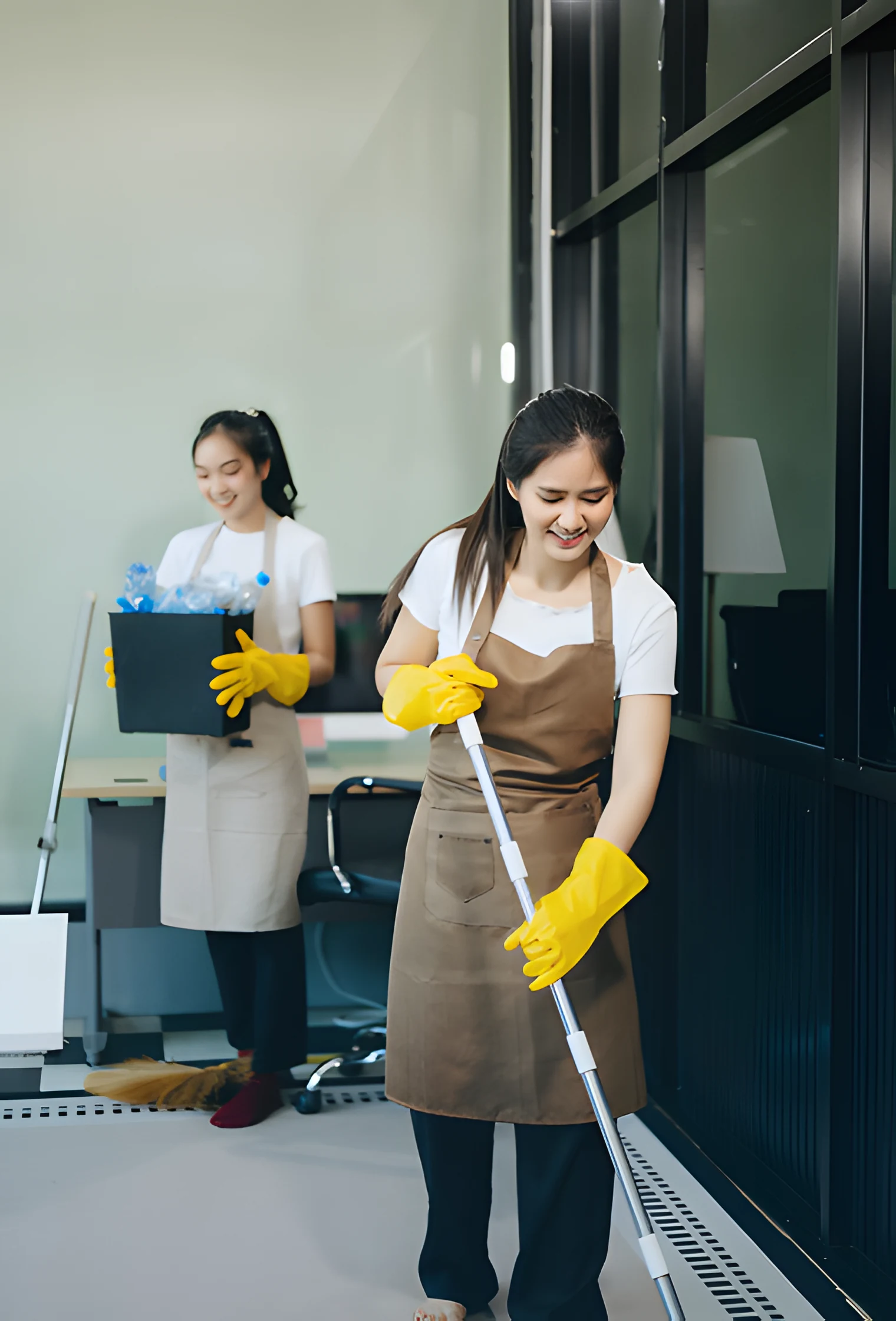 MCAAS Solutions cleaning team at work in a Singapore home